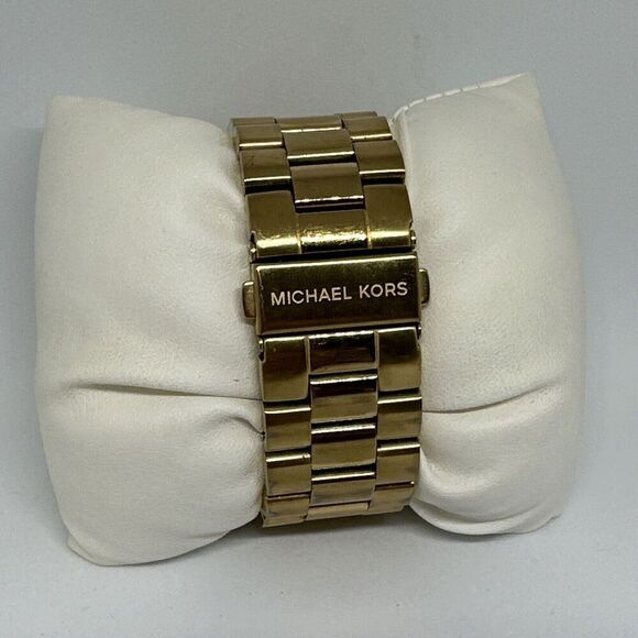 Michael Kors Runway MK8077 Men's Gold Stainless Steel Analog Dial Watch HME73 - Picture 5 of 11